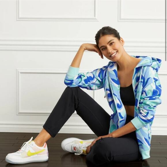 Hill House The Allie Zip Up Ocean Kaleidoscope Hooded Jacket XL NWT - Picture 2 of 9